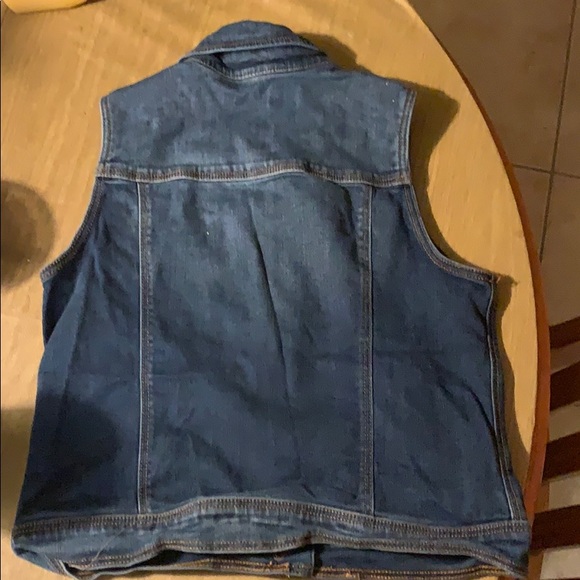Cat & Jack Denim Jacket Vest Girls size XL 12/14 - Picture 2 of 4